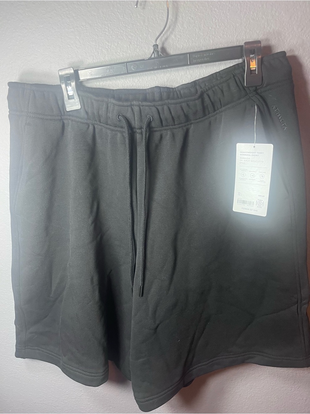 Athleta Men's Black Athletic Drawstring Shorts
